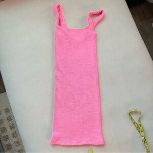 Hunza G bubblegum tank dress